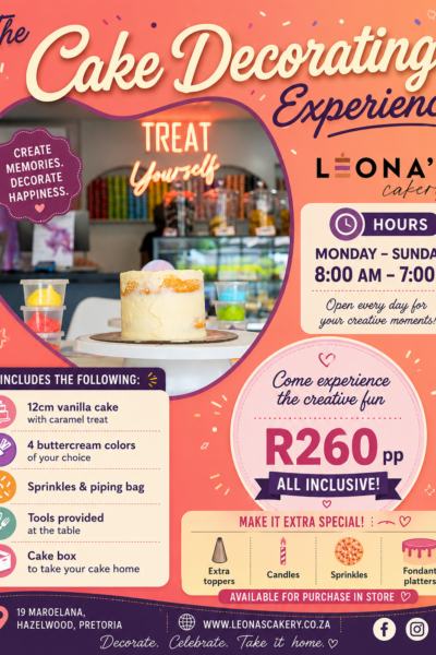 Cake Decor Experience (ON SALE)
