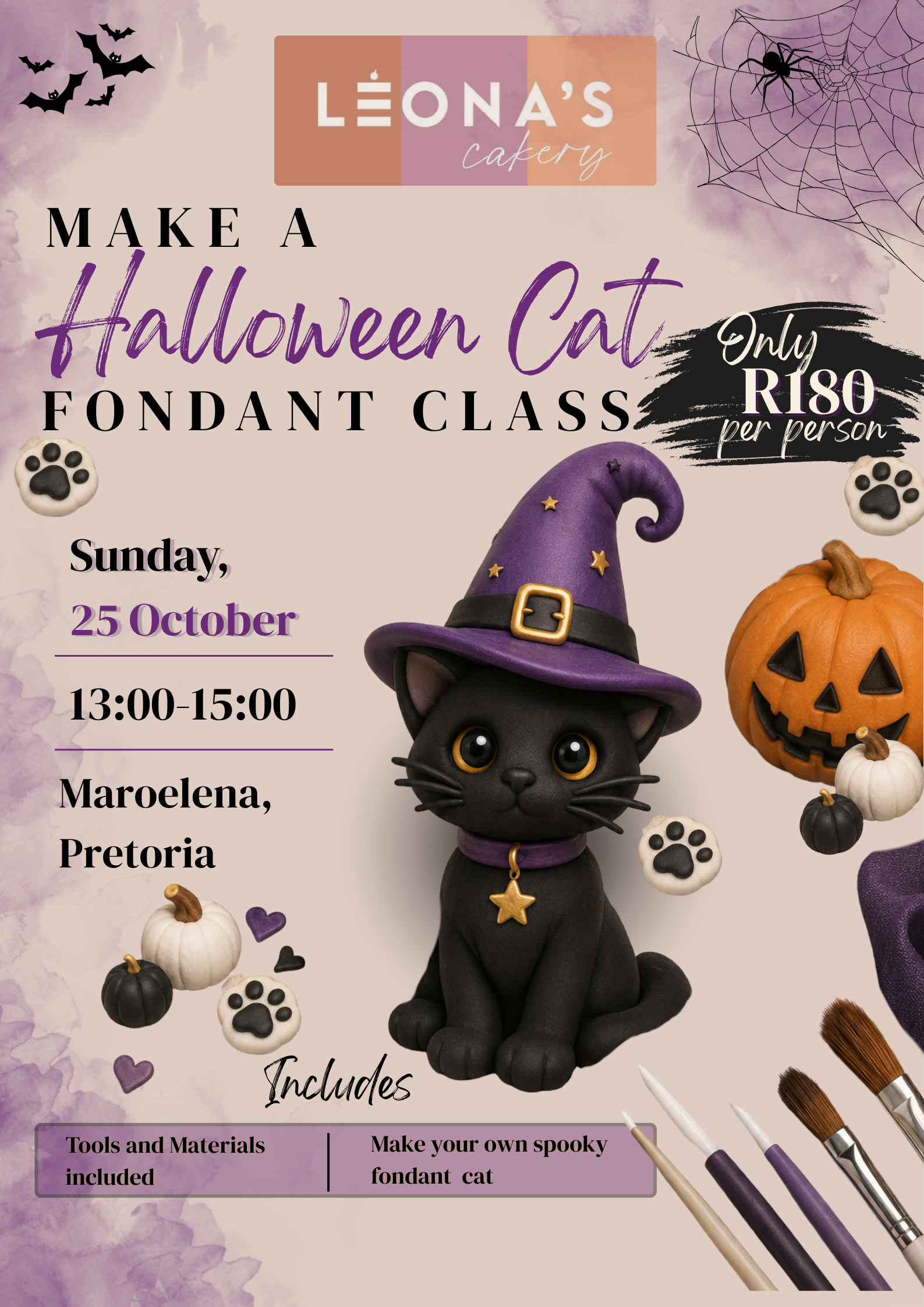 Make A Halloween Cat Fondant Class