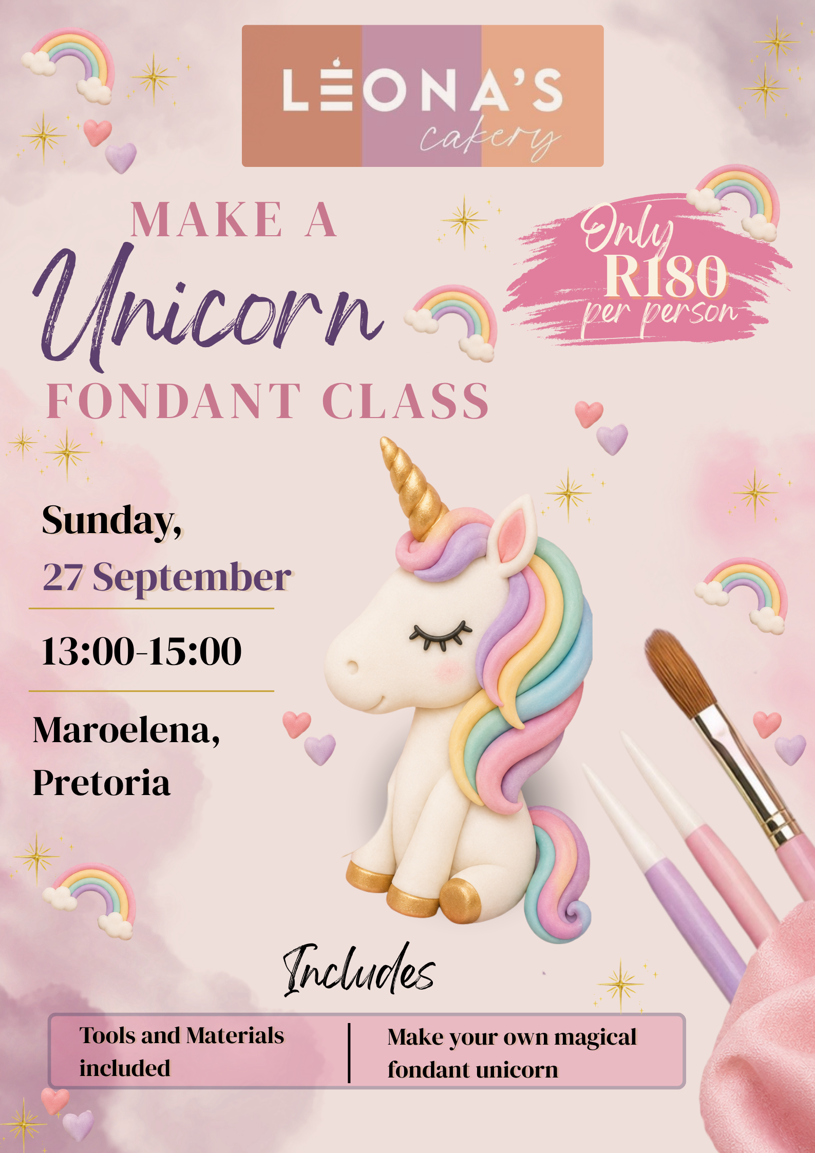 Make A Unicorn Fondant Class